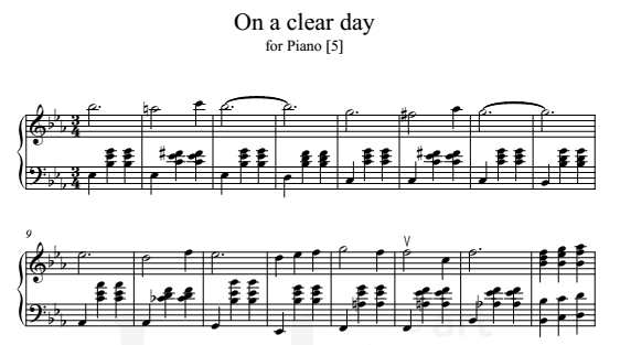 On A Clear Day - Joe Hisaishi Piano